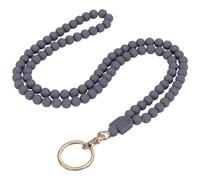 LEGENTLISUR Cordon Tour de Cou pour Les Clés, Porte-badge Cordon, Avec Cordon pour Carte D'identité, Les Badges de Travail et Les Porte-Badges D'Identification, Cadeaux pour Collègues(Gris clair)