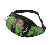 Léger Banane Sac À Dos des Extraterrestres Qui Fument du Canna rt) Sac De Taille Réglable Sacoche De Sport pour Running Femme Vie Quotidienne 14X35Cm