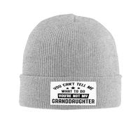Léger Bonnet Souple Tricoté Tu ne Peux Pas me dire ce Que Je Dois Faire. Tu n'es Pas ma Petite-Fille. Bonnets en Tricot Classique Beanie Hiver pour Cyclisme Adultes Ski