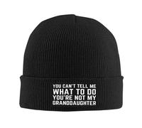 Léger Bonnet Souple Tricoté Tu ne Peux Pas me dire ce Que Je Dois Faire. Tu n'es Pas ma Petite-Fille. Tricoter Chapeau Anti-Transpiration Chapeau d'hiver Tricoté pour Femme Ski Cyclisme