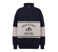 LeGer by Lena Gercke Sweat-shirt 'Cosette' mastic / bleu marine, Taille XL