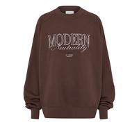 LeGer by Lena Gercke Sweat-shirt 'Maxime' marron / blanc, Taille S