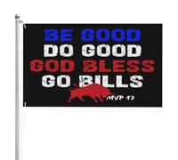 Léger Drapeau de jardin Soyez bons, faites le bien, que Dieu vous bénisse, allez les Bills Drapeau vivace Bannière décorative 3x5 Ft pour chambres,patio,dortoirs