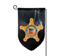 Léger Drapeau thématique Drapeau avec le logo des services secrets américains Double face Bannière décorative 3x5 Ft pour Décoration extérieure,dortoirs,chambres