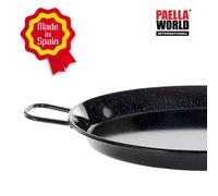 Léger Émaillé Paella Poêle Ø 42 CM Avec Poignées, Original Espagnol Poêle