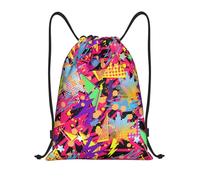 Léger Pratique Sac De Sport Sacs Rétro des Années 80 Et 90 Sac pour Jouet Unisexe Sac De Gym pour Les Voyages, École, Camping