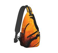 Léger Sacoche Bandouliere Pleine Lune Gothique Gothique Corbeau Sac De Poitrine Réglable Crossbody Bag pour école Homme Voyage