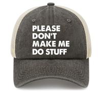 Légère Casquette Baseball,Bonnet De Golf s'il Te Plaît, Ne Me Fais Pas Faire des Choses Confortable Casquettes Sports pour Activités Eté Randonnée