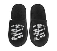 Légère Pantoufles à Hiver New York Chausson Maison Chaud Chaussons Homme pour Maison Hiver Intérieur M