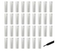 LeGeYo Kit Réparation Lacets 60 Gaines Thermorétractables Transparentes Embouts de Lacets pour Baskets Hoodies Pantalons