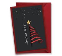 Legezon Cartes de vœux de Noël avec enveloppes - Kit de 20 cartes pliables à motif de sapin, cartes postales pour souhaiter un Joyeux Noël
