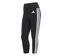 Adidas Legging 3/4 Optime Essentials Workout 3‑Stripes Noir/Blanc Femme XL