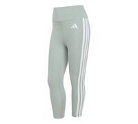 Adidas Performance Legging 3/4 femme Optime Essentials 3 bandes menthe/blanc XS
