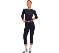 Falke Couche de base Warm 3/4 W Ti Femme – Fonctionnel, séchage rapide – Noir 3000, L EU