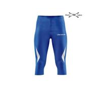 Legging 3/4 Givova - royal blue - Homme - Running - TEI élastique - Poche arrière avec fermeture éclair XL