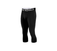 Mons Royale - Cascade Merino Flex 3/4 Legging - Collant thermique laine mérinos homme Black - XL