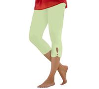 Legging 3/4 pour Femme Contrôle du Ventre Skinny Chic Stretch Couleur Unie Printemps Elastique Et Elegant Push-Up Butt Lift Sculptant Faire des Exercices Leggings Fitness