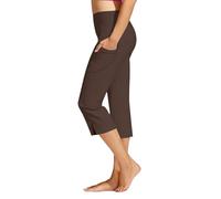 Legging 3/4 pour Femme Pantalon Court de Yoga Push Up Compression Leggings Pantacourt Grande Taille Respirant Collants Course Pied Le Et Les Loisirs
