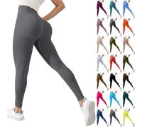 Legging 3D Anti Cellulite Femme Leonie and Co Compression Minceur Leggings Taille Haute sans Couture Pantalon de Sport pour Course à Pied, Yoga Fitness (01-Dark Gray, M)