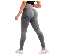 Legging 3D Anti-Cellulite Femme Leonie & Co Compression Leggings High Waist Seamless Yoga Pants Workout Fitness Leggings Anti-Cellulite Push Up Butt Lift Elastique Taille Haute Grande Taille Sport