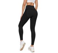 Legging 3D Luveon, Legging Luveon 3D Anti Cellulite Femme Leggings À Compression Lipoedeme Minceur Taille Haute pour Femmes Push-Up Running Leonie and Co Pantalon Noir, XL