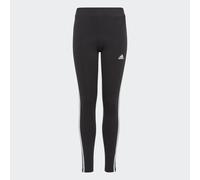 Legging à 3 bandes en coton Essentials Black / White 9-10A