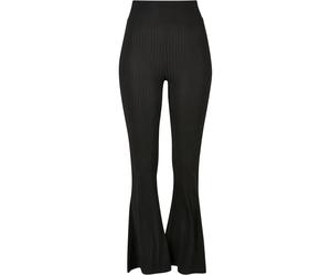 Legging Ã©vasÃ© cÃŽtelÃ© taille haute femme Urban Classics Noir M
