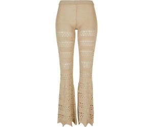 Legging Ã©vasÃ© tricot au crochet femme Urban Classics Beige 2XL