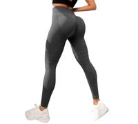 Legging Anti Cellulite Minceur, Legging a Compression 3D Amincissant, Pantalon Jogging Femme Taille Haute sans Couture, Pantalon Sport Yoga Push Up, Gris foncé, L