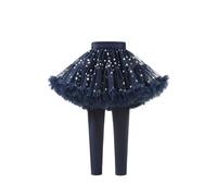 Legging avec Jupe Intégrée Enfant Fille Taille Haute Elastique 1-7 Ans Legging Fille Extensible Confortable Chic Stretch Casual Danse Vacances Sports Pantalon (Blue, 18-24 Months)