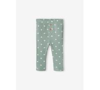 Legging bébé fille en maille côtelée vert sauge 36M(97CM)