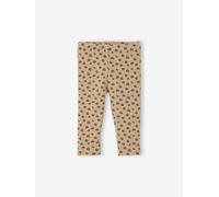 Legging bébé léopard en maille côtelée taupe 12M(74CM)