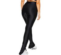 Legging brillant à ourlet fendu sur le côté | Jambe évasée, extensible dans 4 sens, confortable, non transparent, bon pour le sport, contrôle du ventre