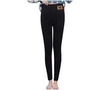 Legging Chaud Femme Hiver - Pantalon Femme Taille Elastique Pants Chic Pantalons Moelleuse Pant Couleur Pure Bottoms Épais Pantalons Doublé Sherpa Pant Les Loisirs en Plein Air Pantalon