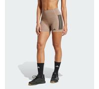 Adidas Legging court Optime 3 bandes Beige M Femme