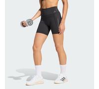 adidas Damen Optime Workout 3-Stripes Short Leggings, black, M 5 inch