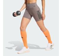 Adidas Legging court Optime Workout 3 bandes gris anthracite Femme Taille S