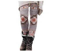 Legging Damen Frauen Weihnachten bedruckte Hosen Leggings elastische Allgleiches beiläufige dünne Lange Stiefel-Hosen-Gamaschen-Winter-Warme beiläufige Hose, Kaki, XL