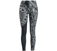 Legging de Black Premium by EMP - Leggings Noir Imprimé Celtique - S à 5XL - pour Femme - noir 4XL
