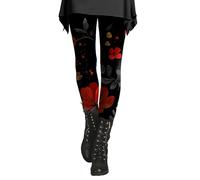 Legging de compression en polaire pour femme - Taille haute - Imprimé floral - Doux comme du beurre - Collants thermiques chauds - Grande taille - Contrôle du ventre - Pantalon de course à pied et