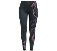 Full Volume by EMP Femme Leggings Noirs avec imprimé Attrape-rêves