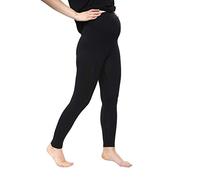 Legging de grossesse en coton solide pour femme Longueur cheville, Noir , 46