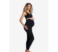 Legging de grossesse soutien ventral et dorsal intégré noir XL