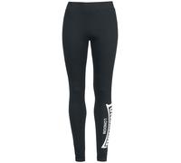 Lonsdale Legging Shustoke Femme 95% coton, 5% élasthanne Slim Fit Noir S