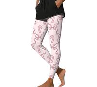 Legging de Noël avec imprimé intégral pour femme, extensible, confortable | Imprimé de Noël complet avec matériau extensible, leggings confortables pour femme, pantalon de loisirs serré pour les