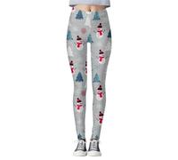 Legging De Noel pour Femme Pantalon NoëL Elastique Taille Haute, Pants Collants Imprimé ThèMe NoëL Respirant Douce VêTement Tenue Sports Serré Extensible Fitness Gym Running
