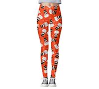 Legging De Noel pour Femme Pantalon NoëL Elastique Taille Haute, Pants Collants Imprimé ThèMe NoëL Respirant Douce VêTement Tenue Sports Serré Extensible Fitness Gym Running