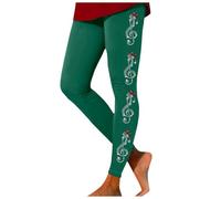 Legging de Noël pour Femmes - avec Motif de Noel Imprimé Contrôle du Ventre Pantalon de Noël Femmes Collants d'hiver avec Intérieur en Polaire Jogging Noel Rigolo Imprimé