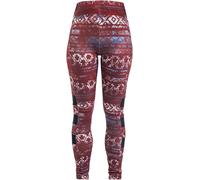 Legging de RED by EMP - Leggings imprimé Aztèque - S - pour Femme - rouge S