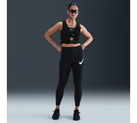 Legging de running 7/8 taille haute Nike Tempo Swoosh Run pour femme Noir/Blanc XL (FR 50-52)